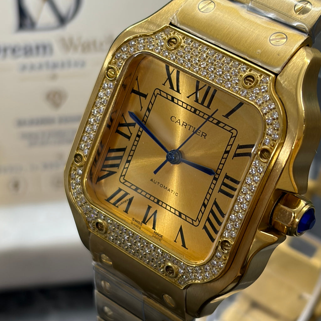 Cartier Santos 40mm – Oro Giallo Diamantato