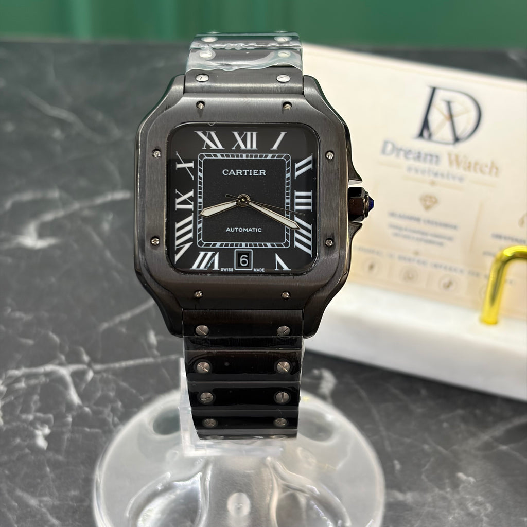 Cartier Santos 40mm – Full Black DLC