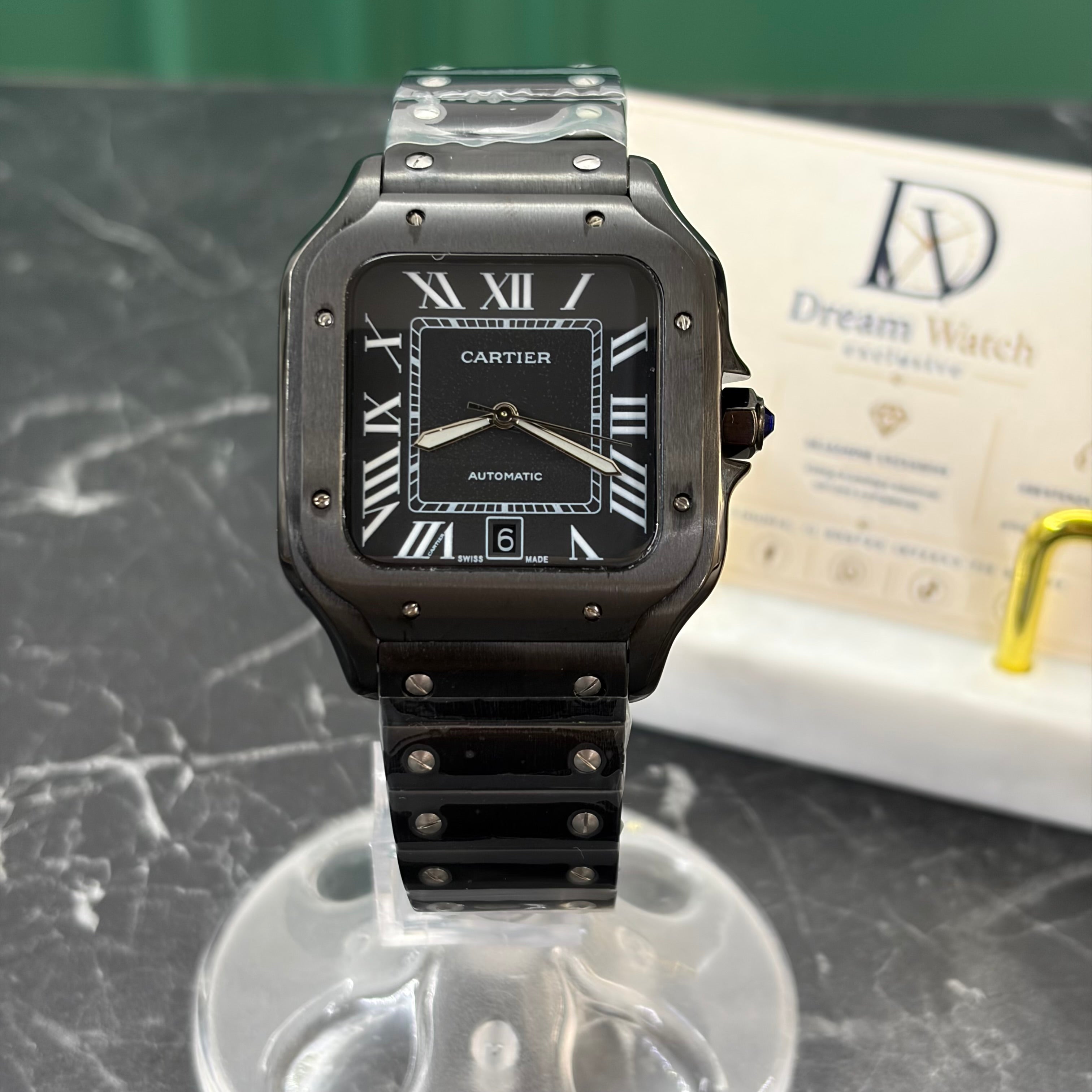 Cartier Santos 40mm – Full Black DLC