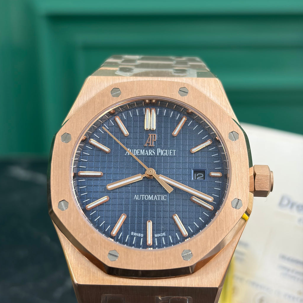 Audemars Piguet Royal Oak Oro Rosa Quadrante Blu