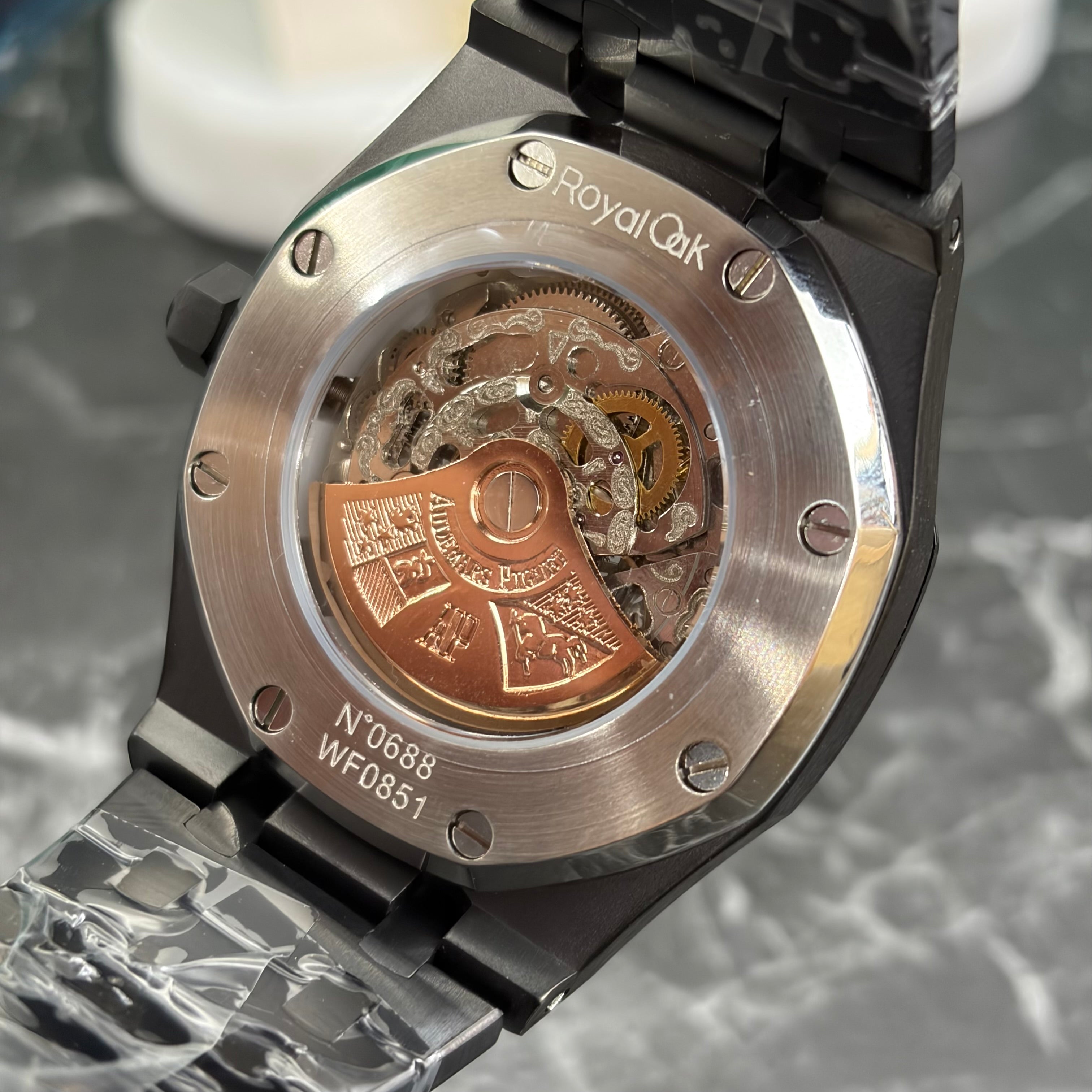 Audemars Piguet Royal Oak Skeleton Total Black