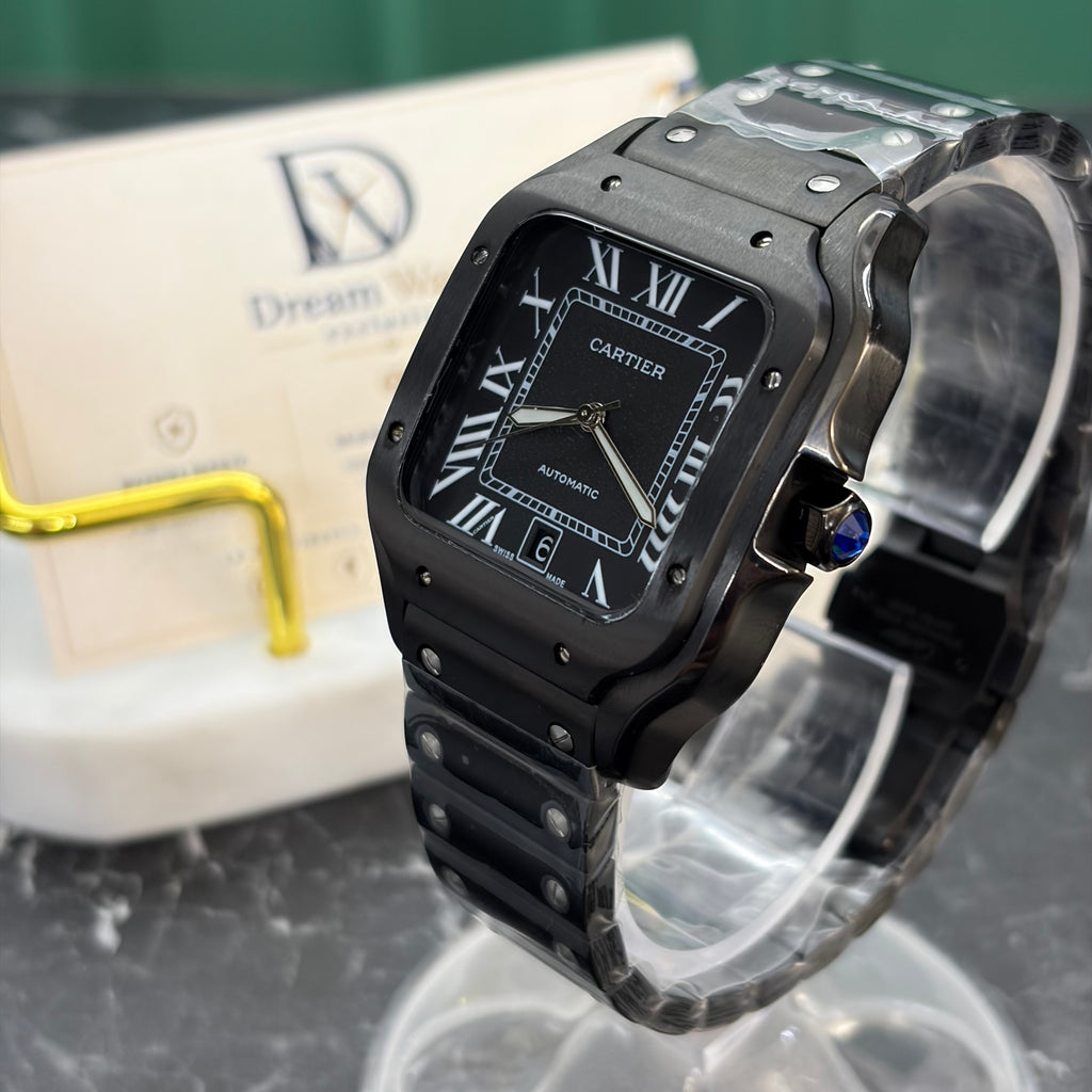 Cartier Santos 40mm – Full Black DLC