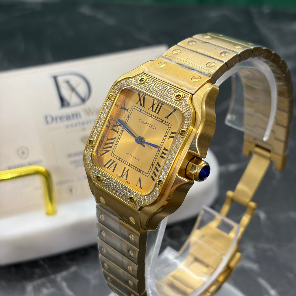 Cartier Santos 40mm – Oro Giallo Diamantato