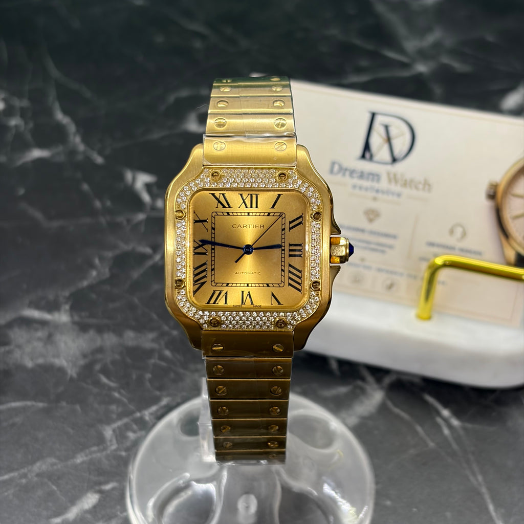 Cartier Santos 40mm – Oro Giallo Diamantato